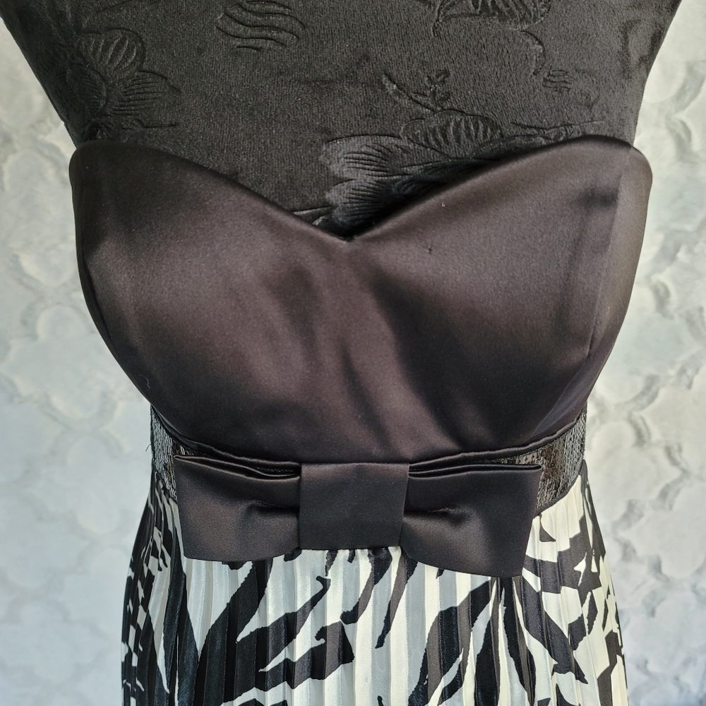 Js Collections Strapless Gown With Pleated Skirt - image 3